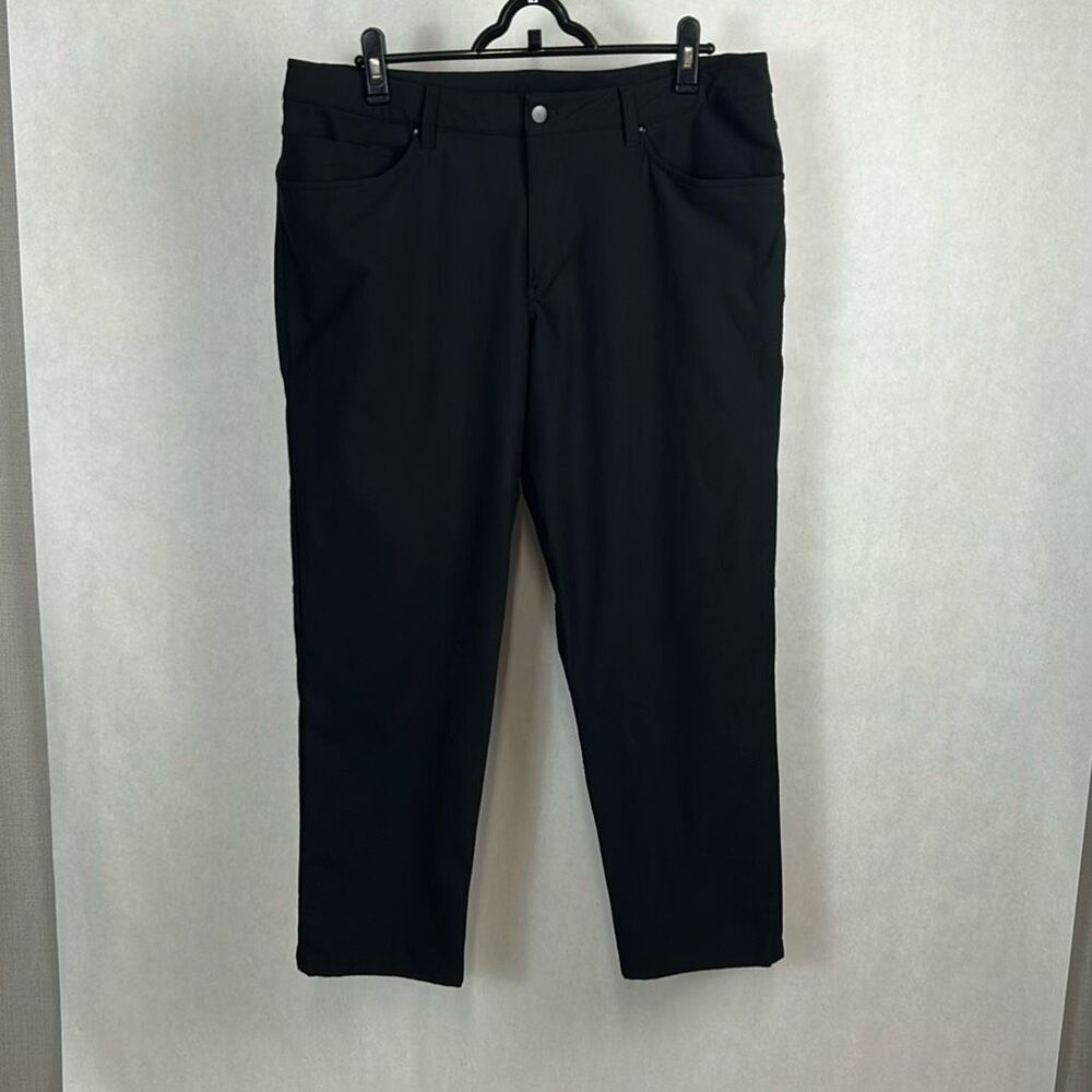 Lululemon ABC Classic Fit Warpstreme 5-Pocket Pant Mens Sz 36x28 Black LM5967S